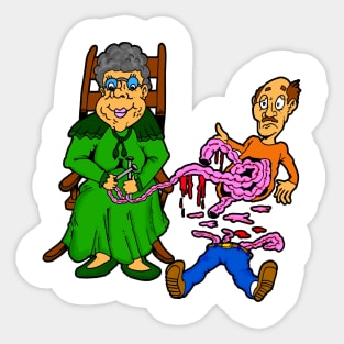 Evil Grandma Sticker